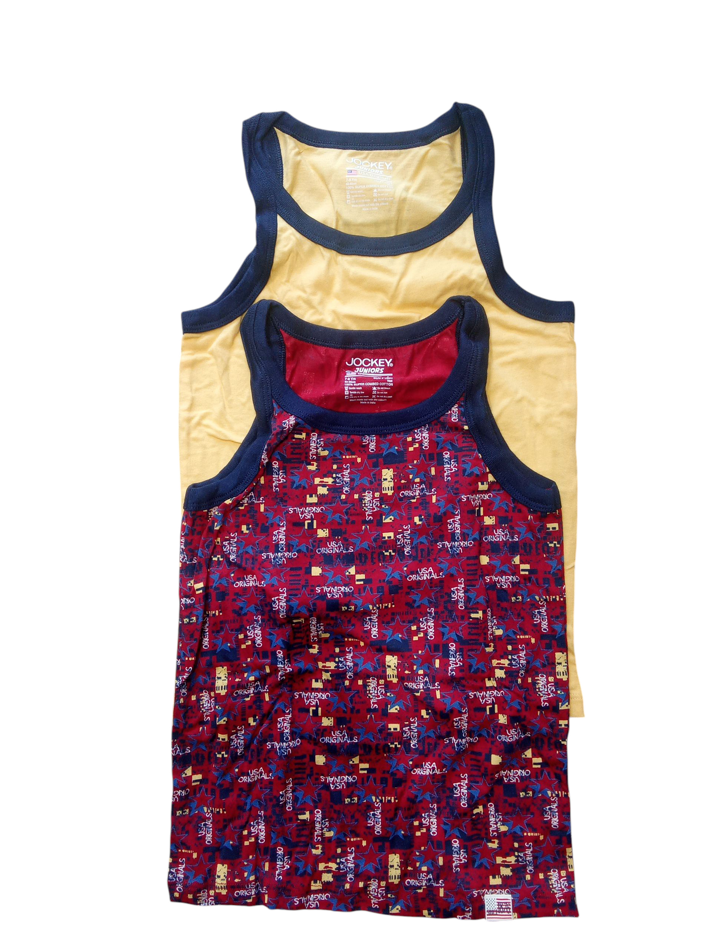 #UB24 Super Combed Cotton Printed Round Neck Sleeveless Vest