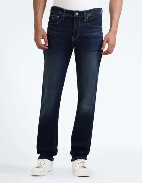 FLYING MACHINE Men Skinny Mid Rise Blue Jeans FMJEN2599