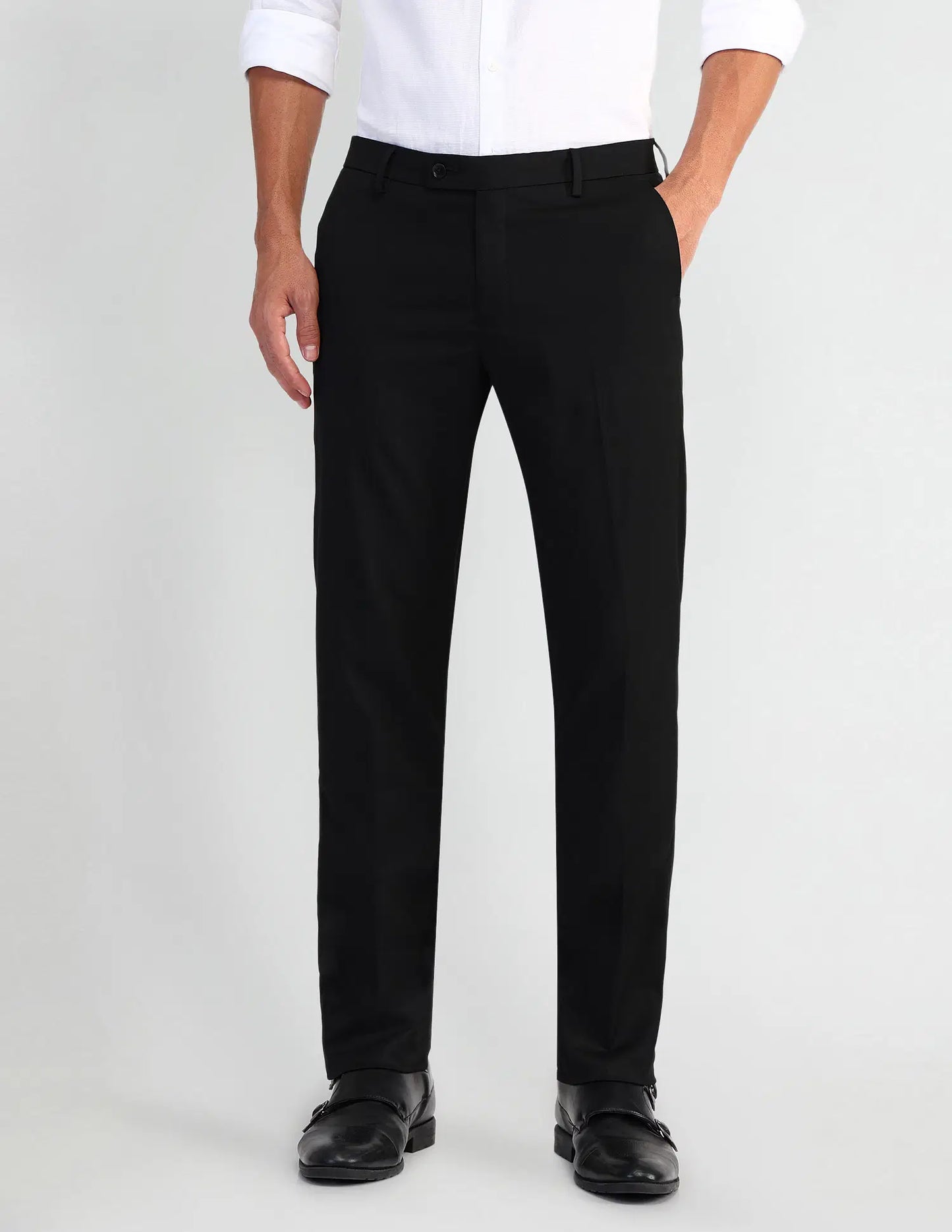 Arrow Mid Rise Tailored Fit Trousers