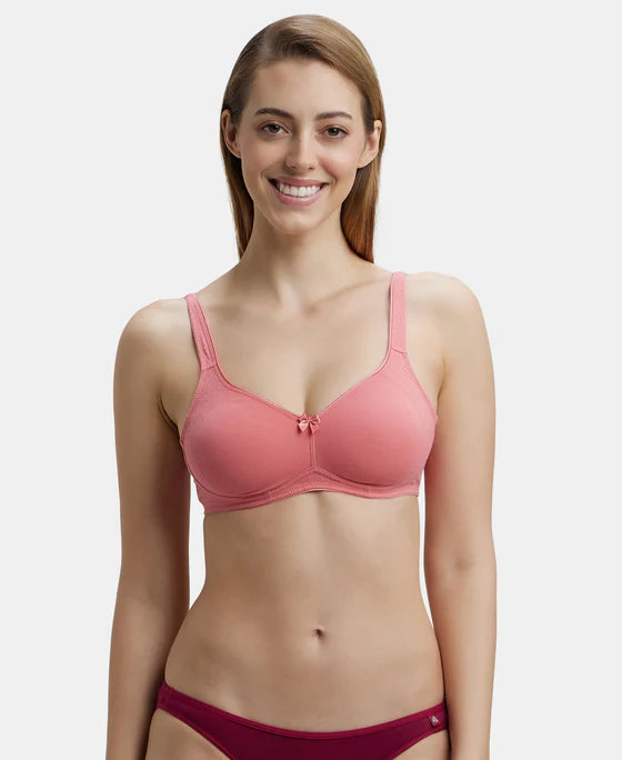 #1250 Wirefree Non Padded Plus Size Super Combed Cotton Elastane Stretch Full Coverage Everyday Bra