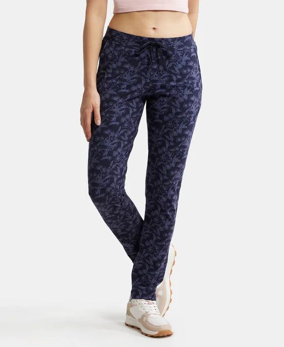 #1301 Super Combed Cotton Elastane Slim Fit Trackpants With Side Pockets