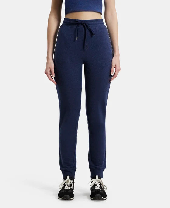 #1323 Super Combed Cotton Elastane French Terry Relaxed Fit Joggers With Zipper Pockets