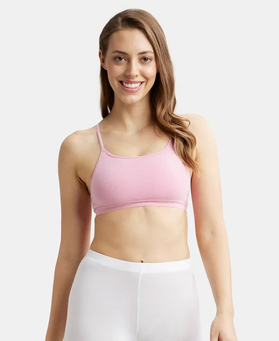 #1351 Super Combed Cotton Elastane Stretch Multiway Styled Crop Top With Adjustable Straps and StayFresh T