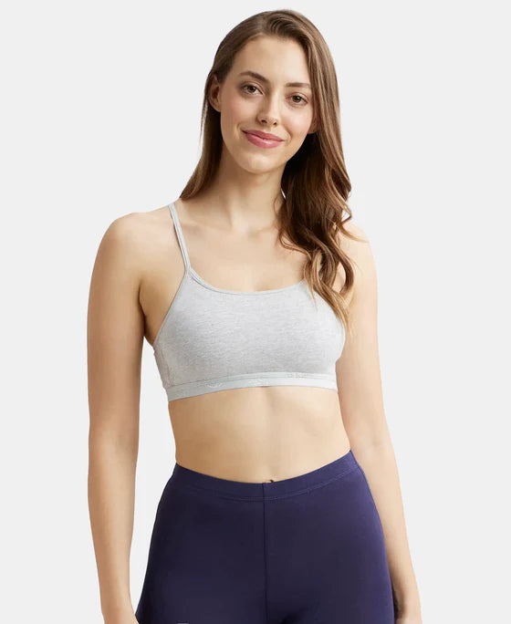#1351 Super Combed Cotton Elastane Stretch Multiway Styled Crop Top With Adjustable Straps and StayFresh T