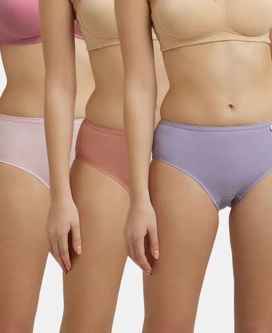 #1406 High Coverage Super Combed Cotton Hipster With Concealed Waistband and StayFresh Treatment