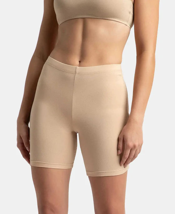 #1529 High Coverage Super Combed Cotton Elastane Stretch Shorties With Concealed Waistband