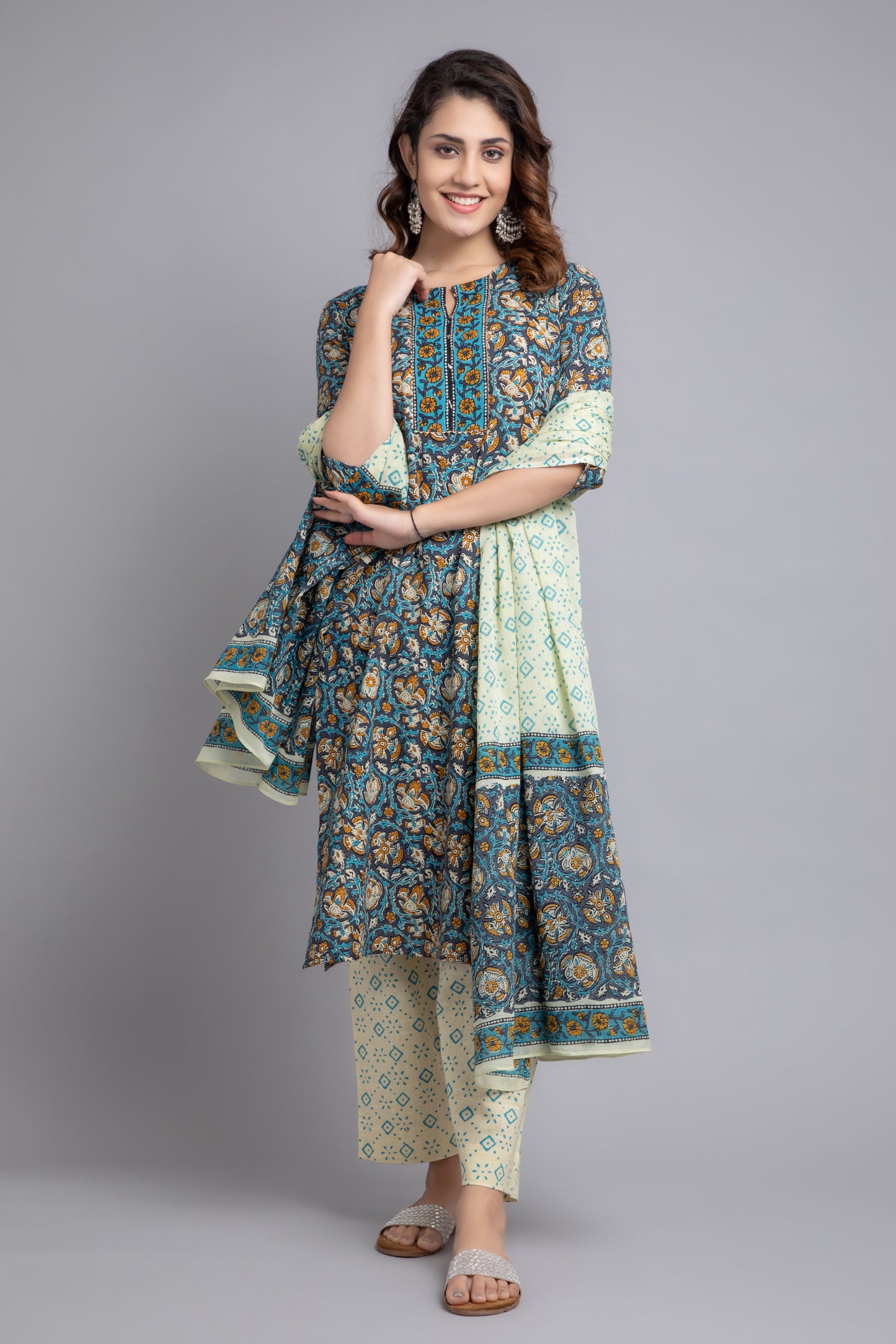 3 Pcs Kurta Set#16444