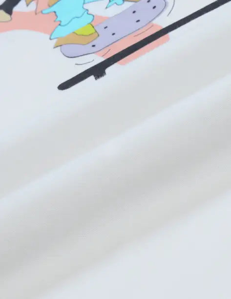 FLYING MACHINE Men Graphic Print Round Neck Pure Cotton White T-Shirt FMTSH9462