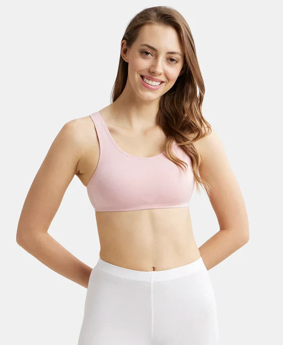 #1582 Super Combed Cotton Elastane Stretch Slip On Crop Top