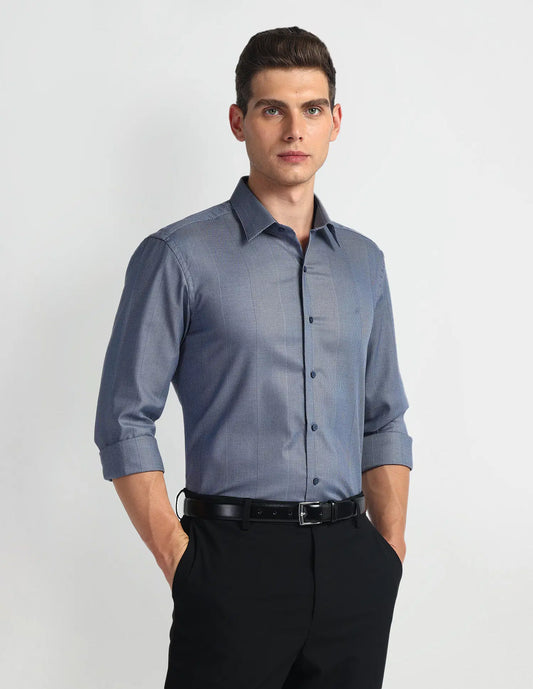 Arrow Newyork Vertical Stripe Manhattan Slim Shirt
