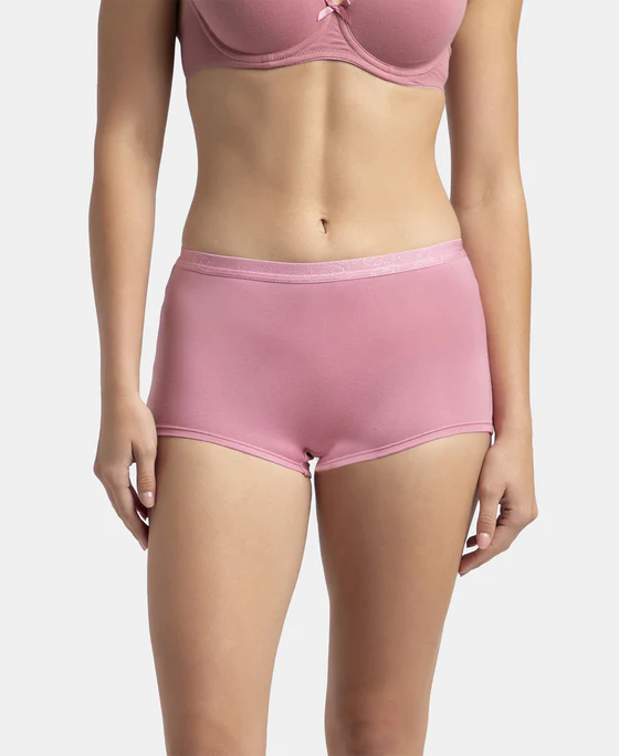 #1810 Full Coverage Micro Modal Elastane Stretch Boy Shorts with StayFresh Treatment