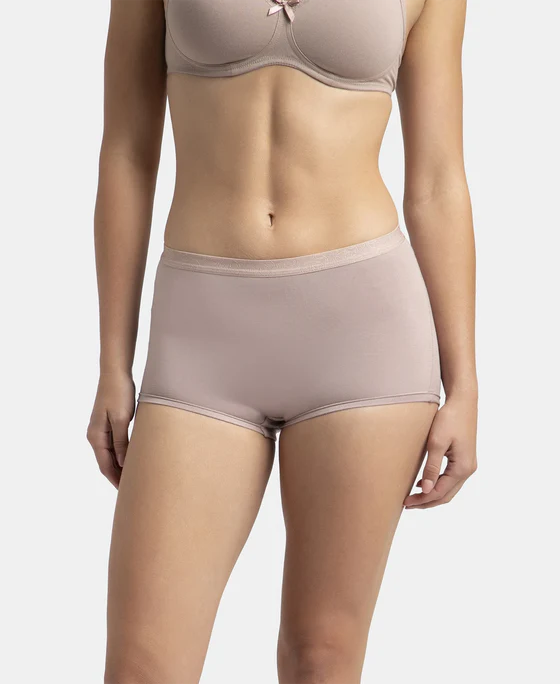 #1810 Full Coverage Micro Modal Elastane Stretch Boy Shorts with StayFresh Treatment