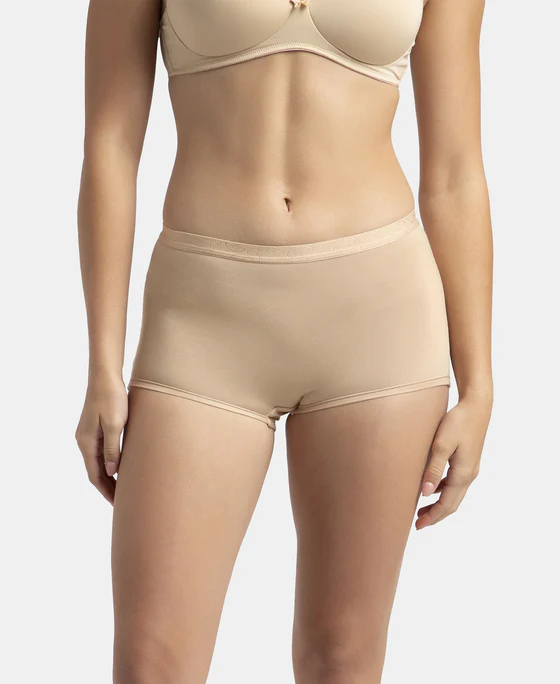 #1810 Full Coverage Micro Modal Elastane Stretch Boy Shorts with StayFresh Treatment