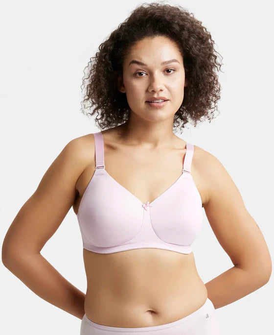 #1829 Wirefree Padded Soft Touch Microfiber Elastane Stretch Full Coverage Plus Size Bra with Magic Under Cup
