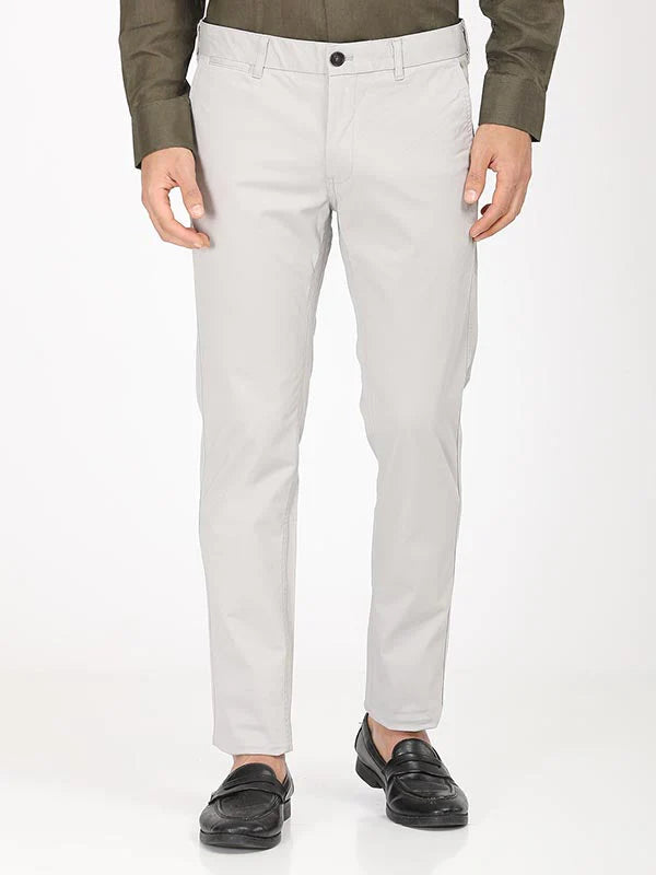 Indian Terrain Men Brooklyn Fit Cotton Stretch Trouser Sage ITMTR01168