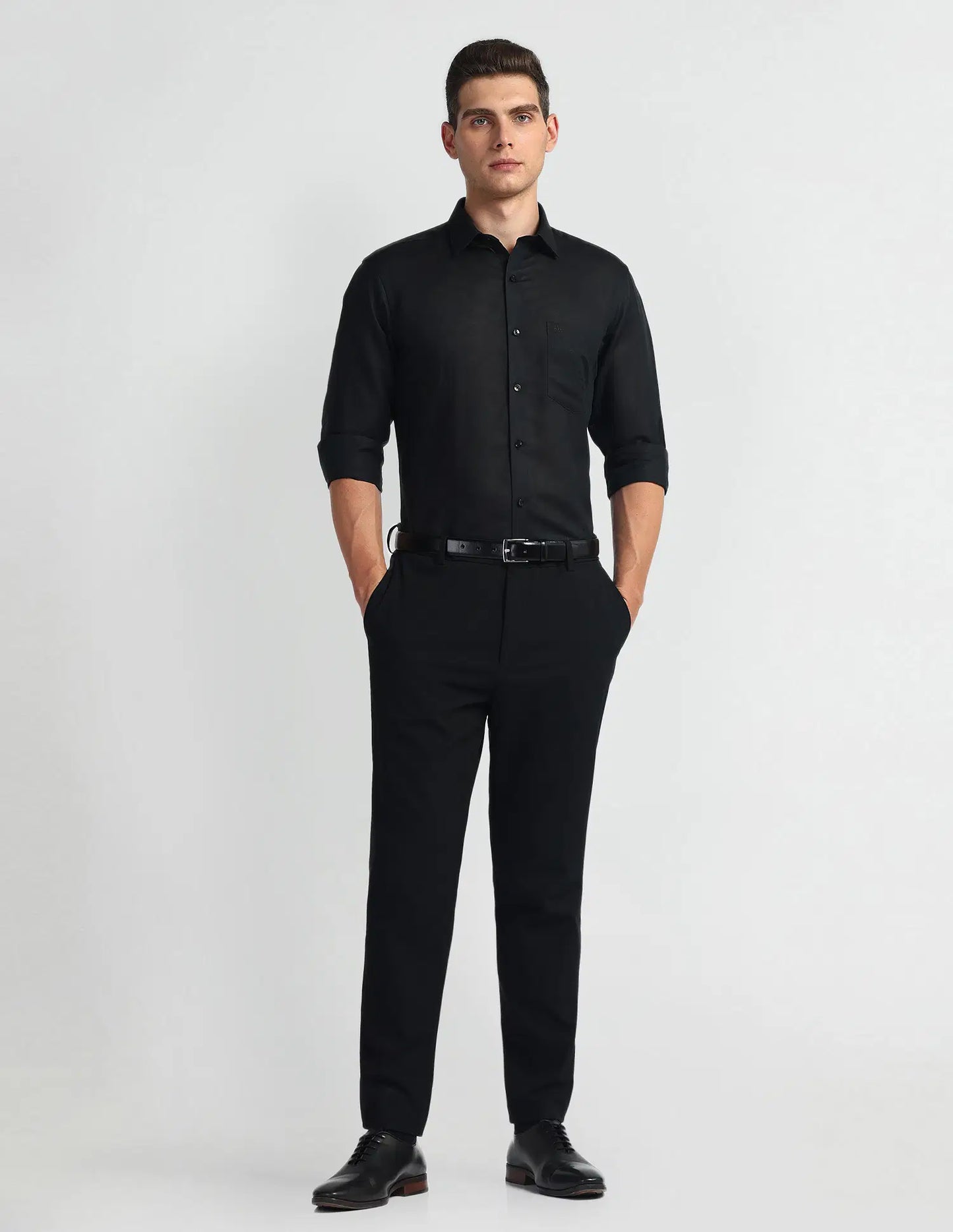 Arrow Solid Linen Cotton Shirt