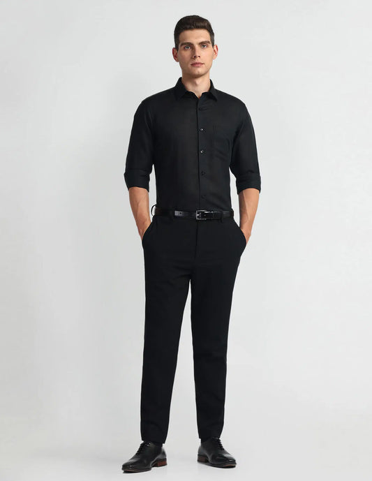Arrow Solid Linen Cotton Shirt