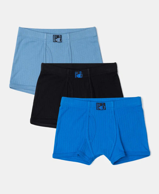 # 3036 Super Combed Cotton Rib Fabric Solid Trunk with Front Open Fly and Ultrasoft Waistband