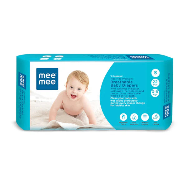 Mee Mee Premium Breathable Baby Diapers
