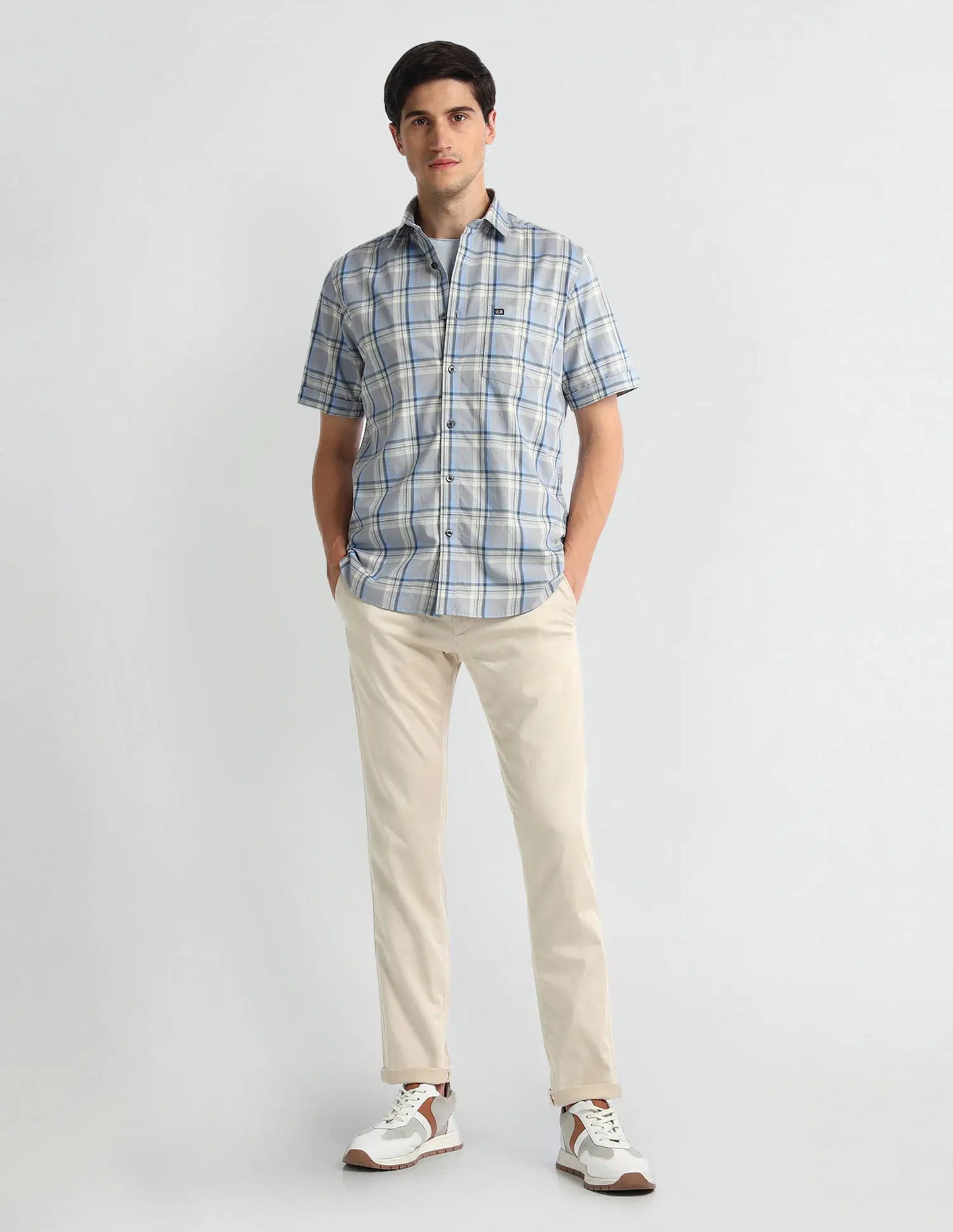 Arrow Sports Tartan Check Cotton Shirt