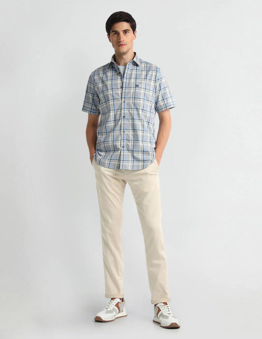 Arrow Sports Tartan Check Cotton Shirt