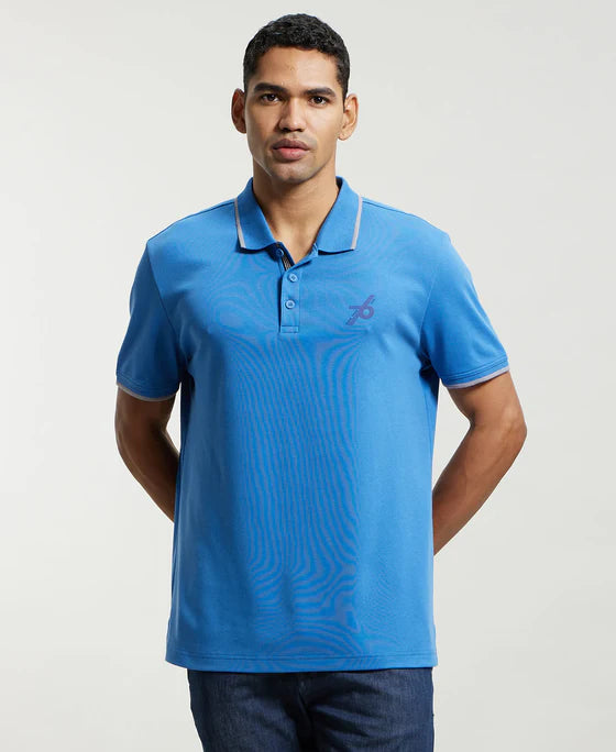 #3911 Super Combed Cotton Rich Solid Half Sleeve Polo T-Shirt