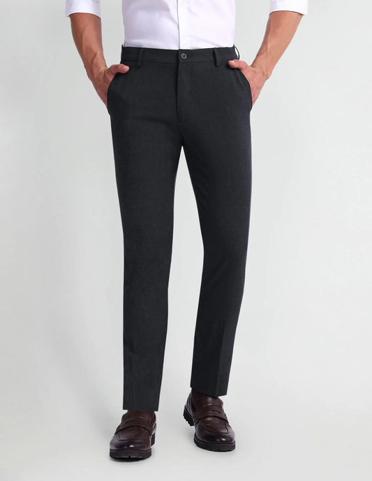 Arrow Newyork Smart Flex Super Slim Fit Trousers