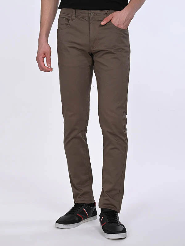 Men Brooklyn Fit Cotton Stretch Trouser SKU: ITMTR01688
