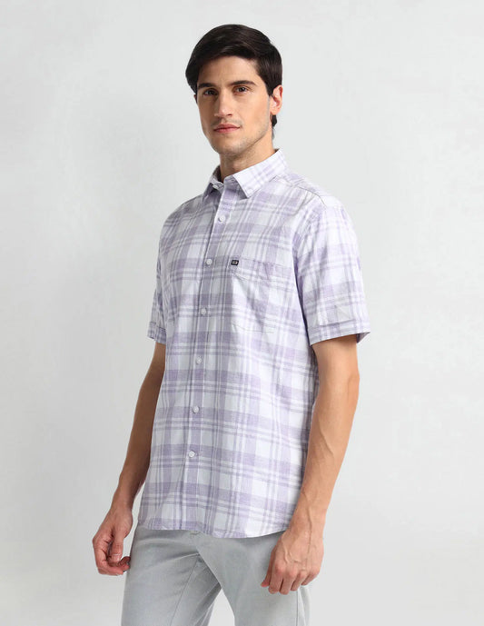 Arrow Sports Tartan Check Cotton Shirt