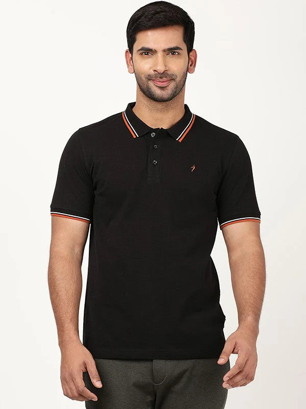 Men Solid Polo T-Shirt SKU: ITMTS02040SS Polos