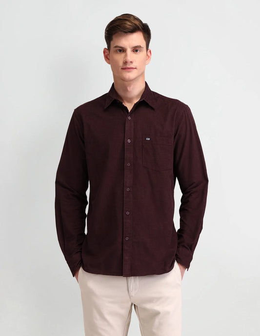 Arrow Sport Slim Fit Lightweight Corduroy Shirt