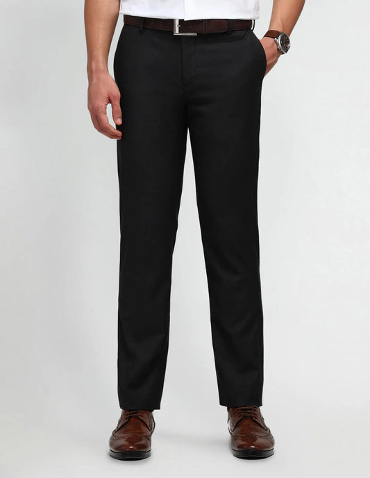 Arrow Mid Rise Dobby Trousers