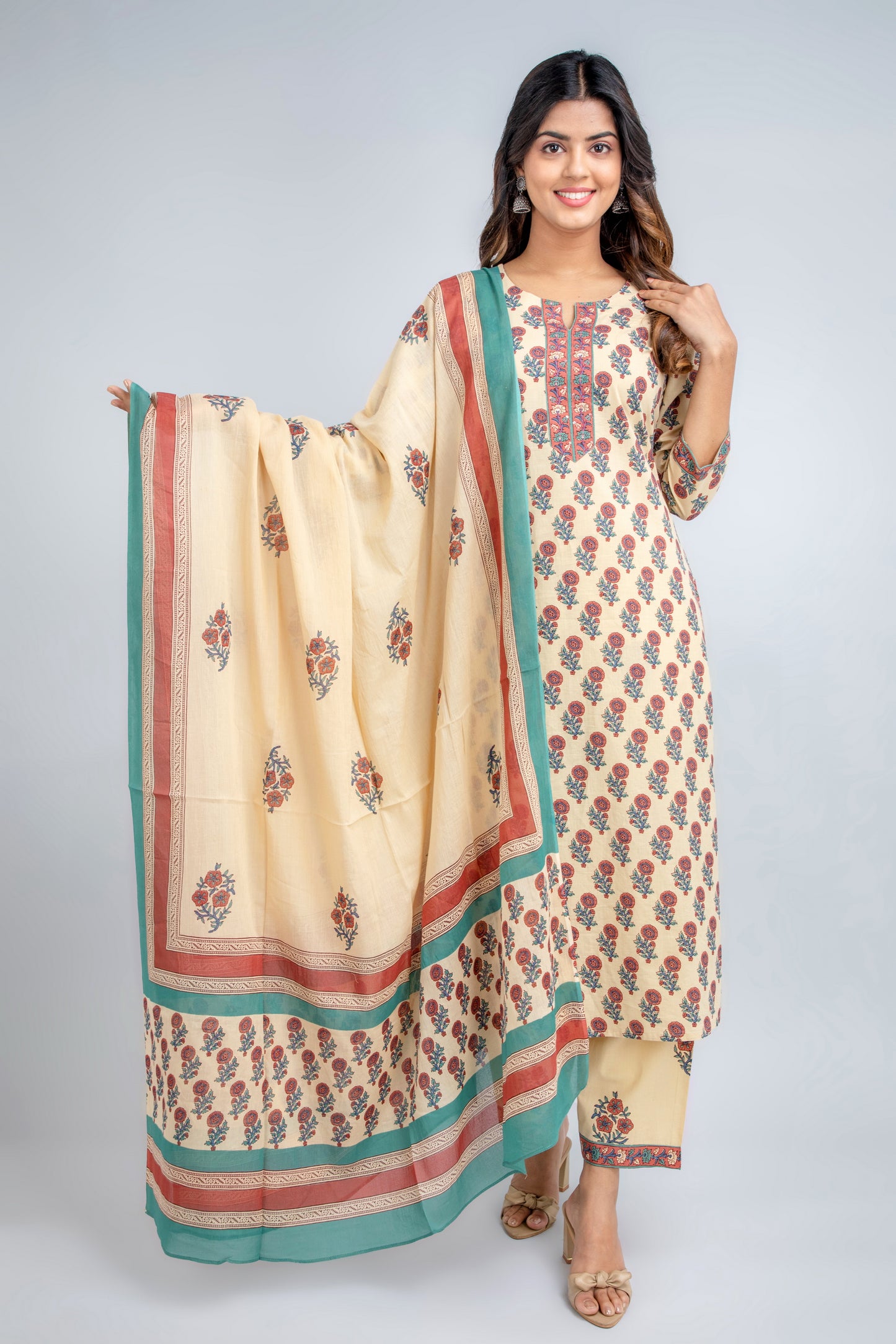 3 Pcs Kurta Set#16625