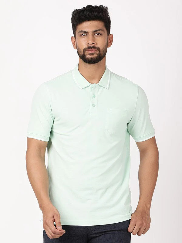 Men Solid Polo T Shirt ITMTS02221