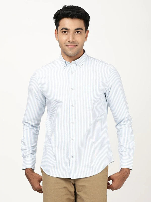 Men Striped Full Sleeve Cotton Shirt ITMSH08408LS