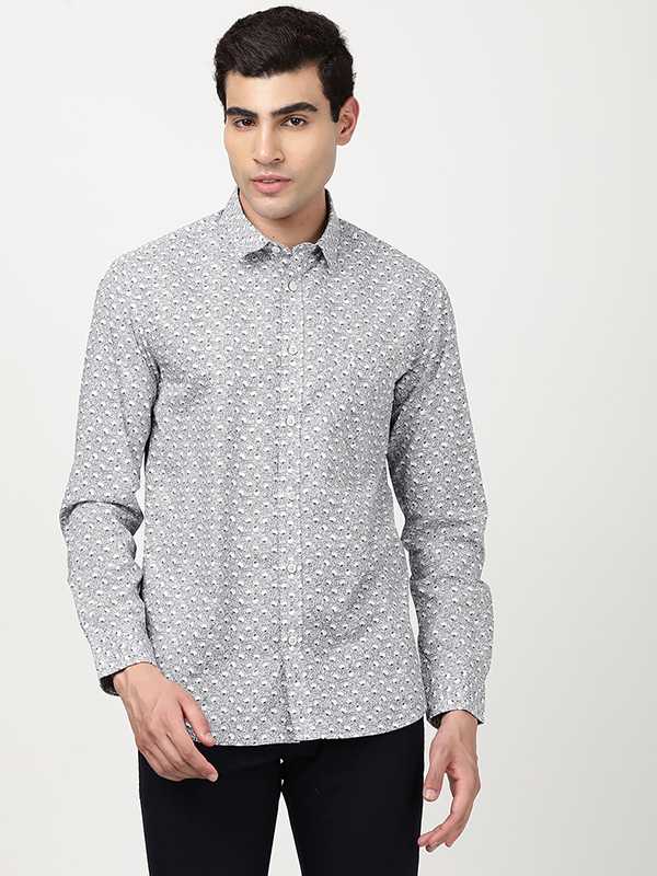 Try in 3D Men Printed Full Sleeve Cotton Shirt ITMSH08450LS