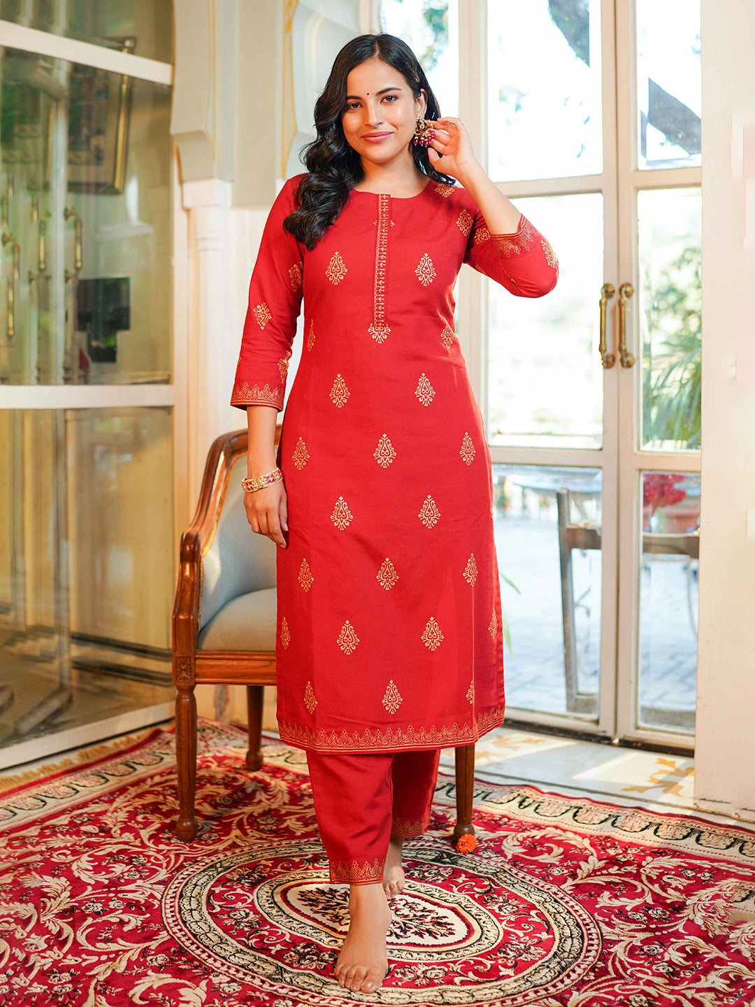 2 Pcs Kurta Set#18068