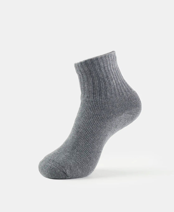 #7036 Compact Cotton Terry Ankle Length Socks With StayFresh Treatment