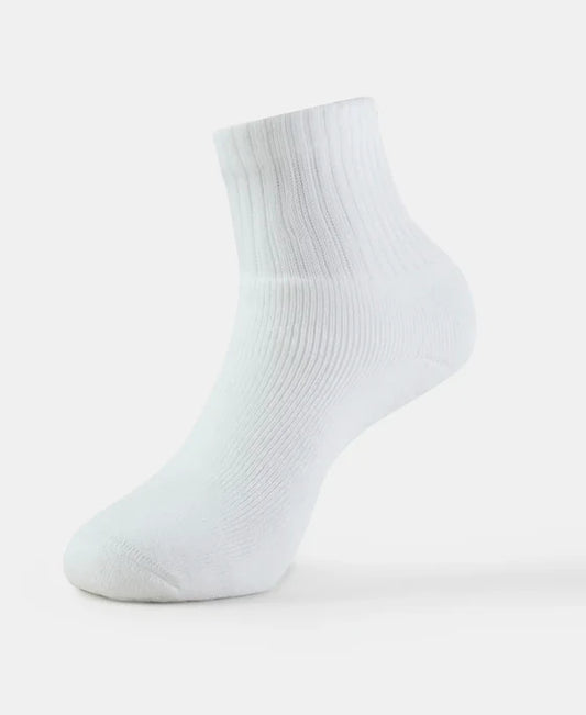 #7036 Compact Cotton Terry Ankle Length Socks With StayFresh Treatment