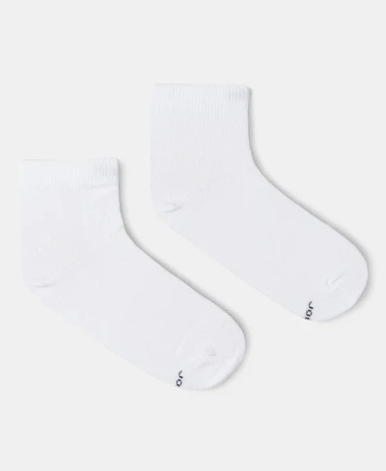 #7801 Kid's Compact Cotton Stretch Solid Ankle Length Socks With StayFresh Treatment