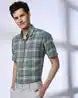 JOHN PLAYERS Men Checked Slim Fit Cotton Shirt 443053964002