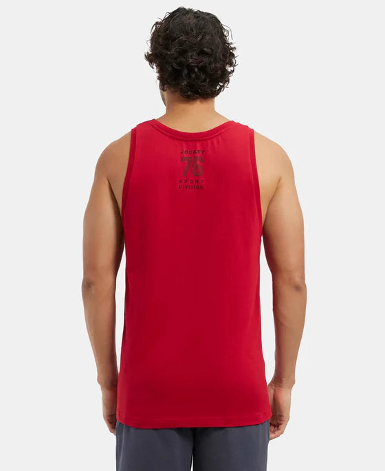 #9928 Super Combed Cotton Rich Graphic Printed Tank Top