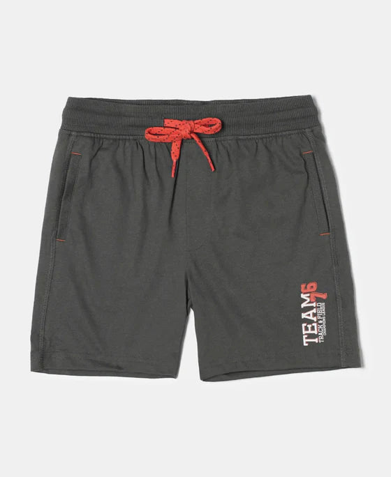 #AB12 Boy's Super Combed Cotton Rich Graphic Printed Shorts