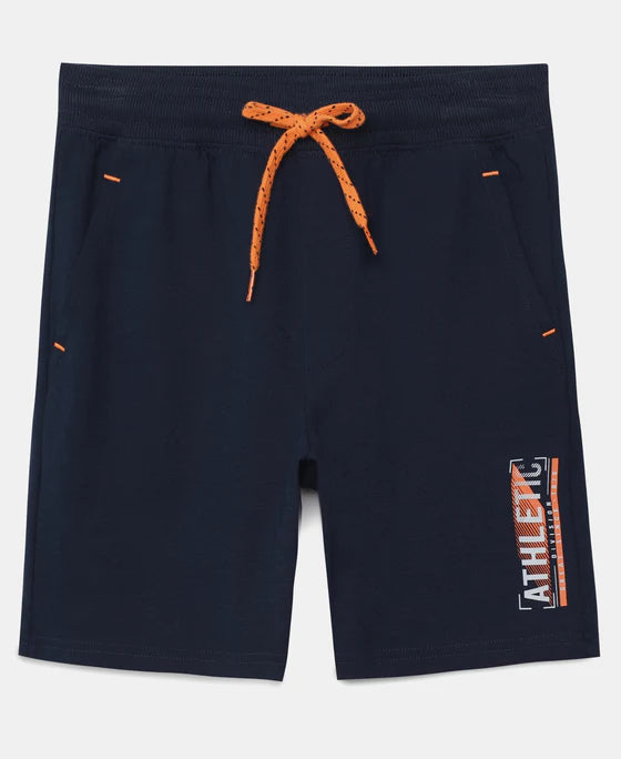 #AB12 Boy's Super Combed Cotton Rich Graphic Printed Shorts