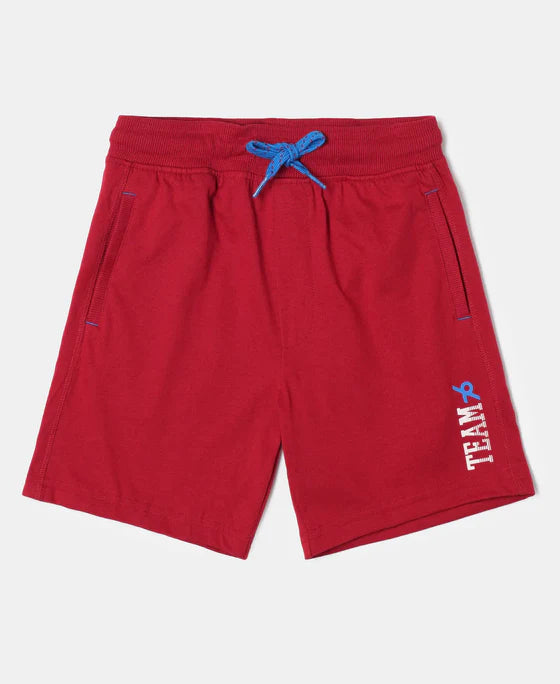 #AB12 Boy's Super Combed Cotton Rich Graphic Printed Shorts