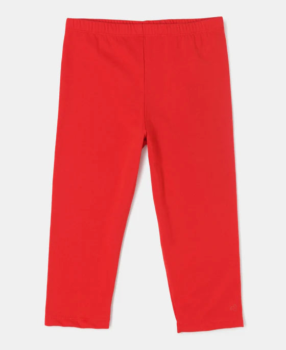 #AG18 Girl's Super Combed Cotton Elastane Stretch Capri
