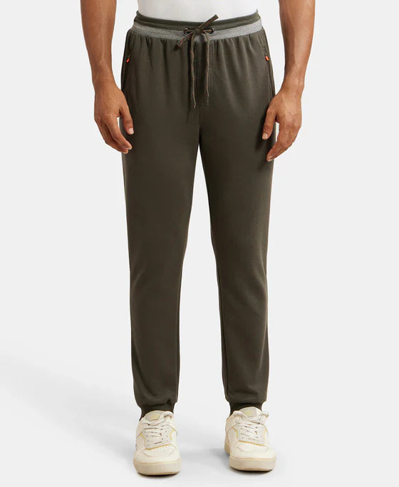 #AM05 Super Combed Cotton Rich Pique Slim Fit Jogger with Zipper Pockets