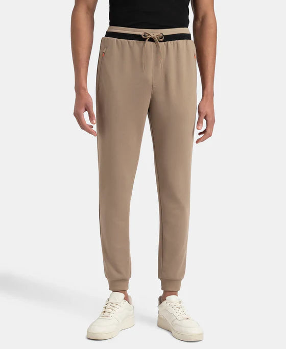 #AM05 Super Combed Cotton Rich Pique Slim Fit Jogger with Zipper Pockets