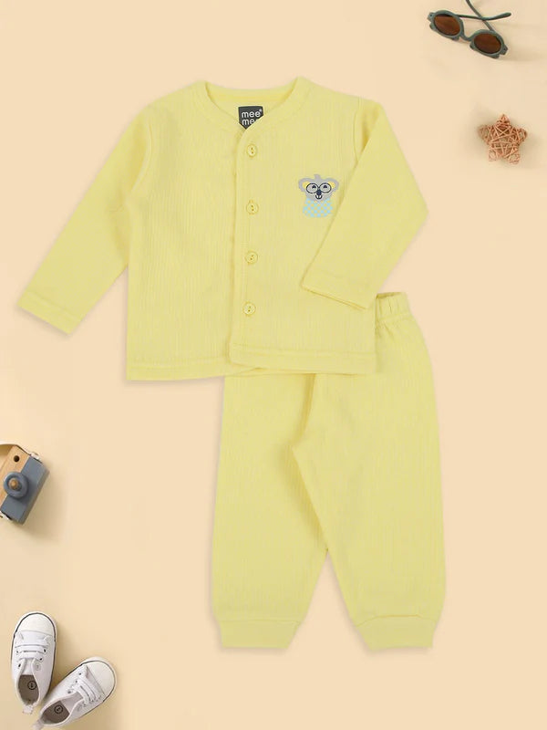 Poly-Cotton Material, Stylish V-Neck and Full Sleeves, Softness With Mild Laundry Detergent, Multicolour Printed Set