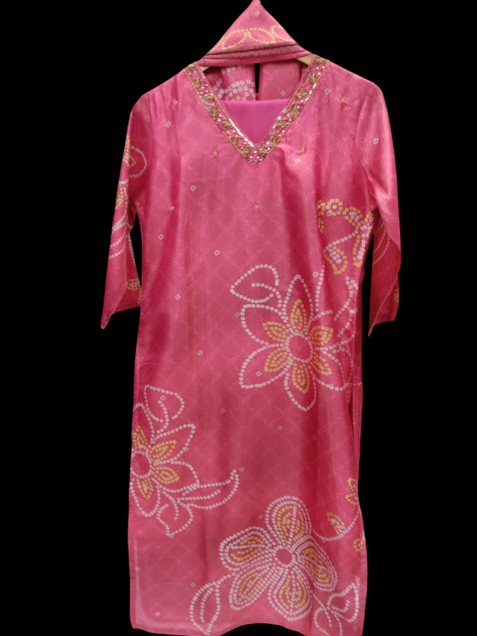 Embroidered Kurta with Trousers & Dupatta #KS-A24-SK-0898